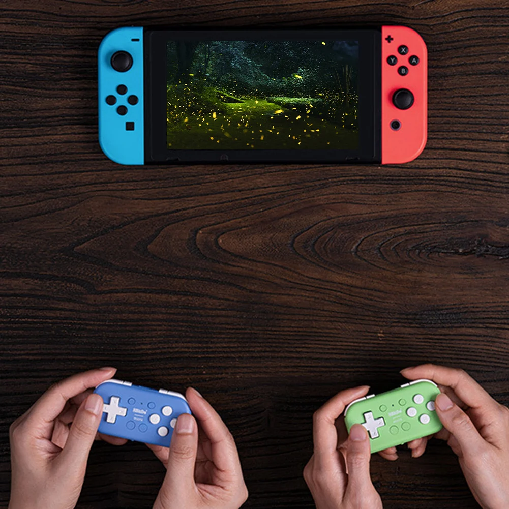 8bitdo micro gamepad projetado para jogos 2d gamepad sem fio bluetooth-compatível console portátil para switch/raspberry pi