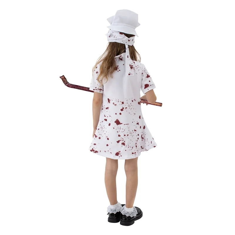 Zombie-Doktor-Kostüm für Jungen, gruseliger Langarm-Mantel, Masken-Set, Halloween-Anzieh-Outfits für Kinder