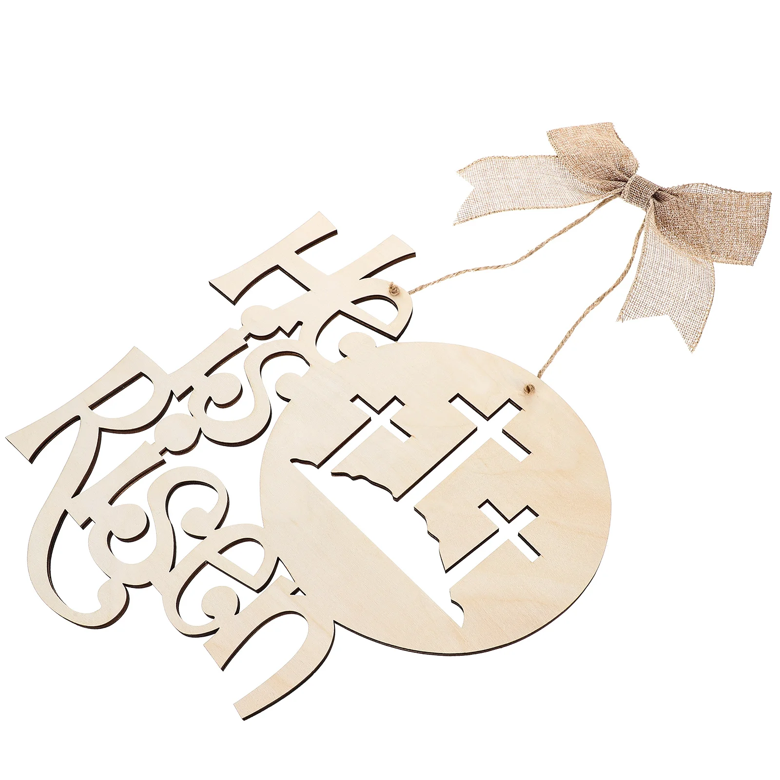 

Easter He Is Door Sign Lightweight Wooden Not Fade Easter Door Sign Break Holiday Party Decorative Theme