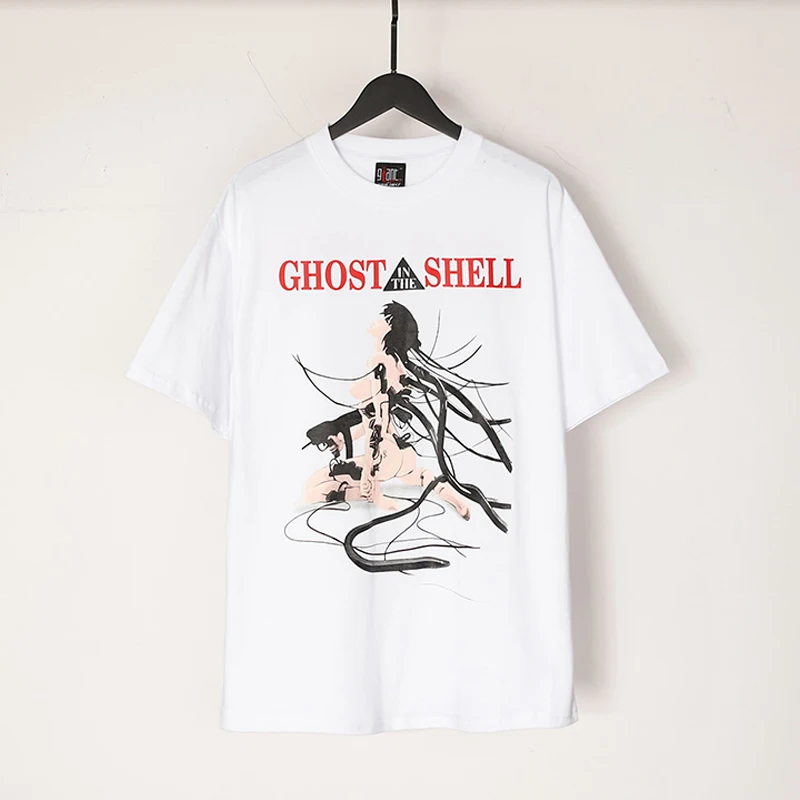 White Saint T Shirts Men Woman High Quality Comic Style Printing Chaopai Loose Casual Lovers Versatile Top Tees