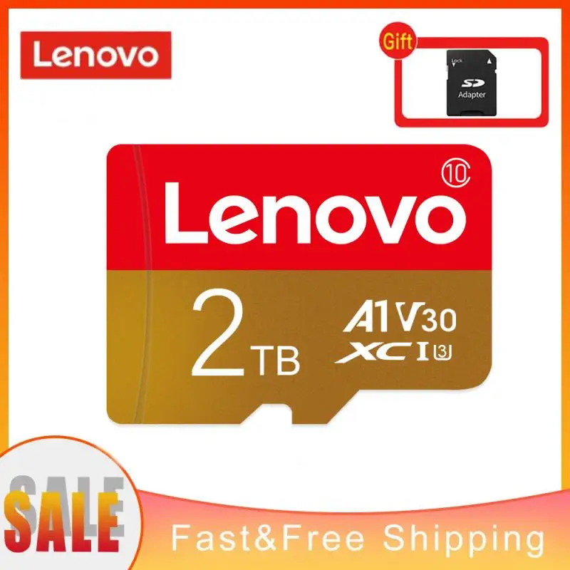 Lenovo High Speed Micro TF SD Card, Cartão de memória original, 1TB, 2TB, 512GB, 10 Micro TF, apto para Ps4, PS5