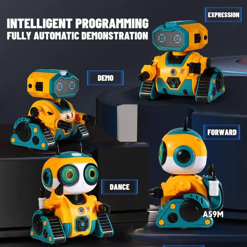 

Smart Intelligent Robot 2.4G Remote Control Robot Induction Interactive Dance Music Gesture Sensing Robot Birthday Gifts A