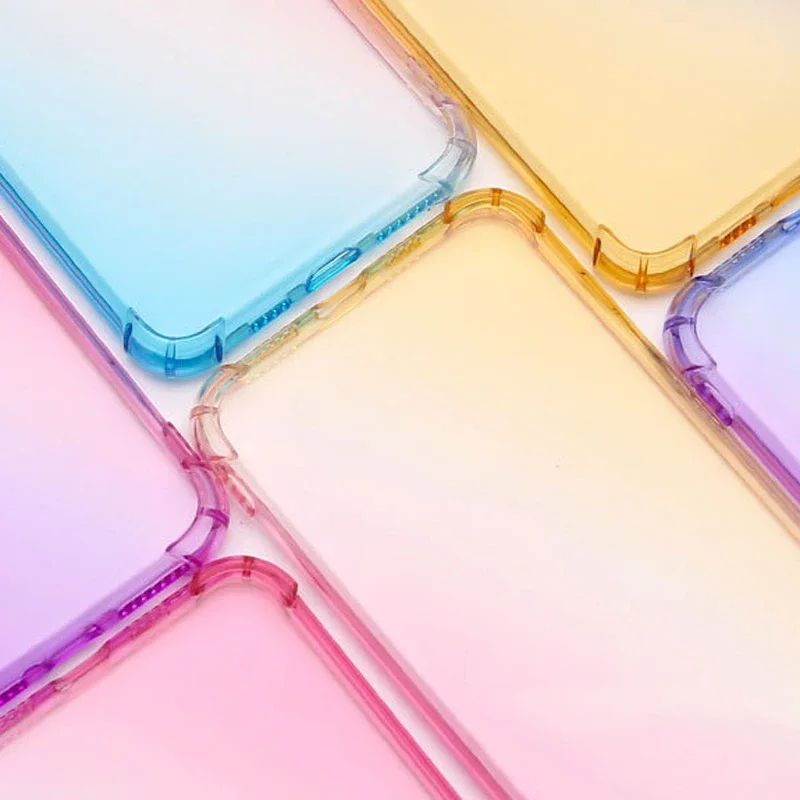 Shockproof Air-Bag Case for for Sony Xperia 10 1 VI 5 V IV III II Ace 8 Gradient TPU Silicone Cover Four Corners Anti-Drop Shell view 3