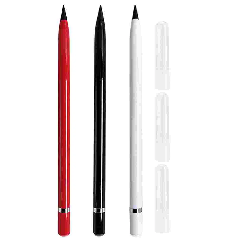 3 Pcs Infinite Pencil Eternal Drafting Supplies Replaceable Sketch Pencils Child Mechanical