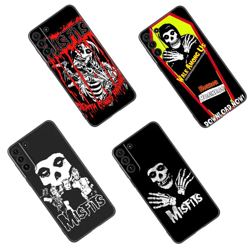 The Misfits Glenn Danzig Black Silicone Phone Case For Samsung Galaxy S23 S21 S20 FE S24 S22 Ultra S10E S10 S9 S8 Plus