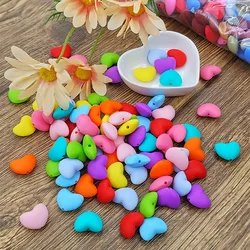 10/20Pcs Heart Silicone Beads 19x20mm Baby Food Grade Teether Beads for Jewelry Making Chewing Pacifier Clip Findings BPA Free