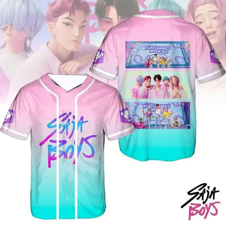 KPop شيطان الصيادين تأثيري تي شيرت ثلاثية الأبعاد Netero النمر طباعة CuteKids/الكبار الرياضة في الهواء الطلق سريعة الجافة زي بيسبول