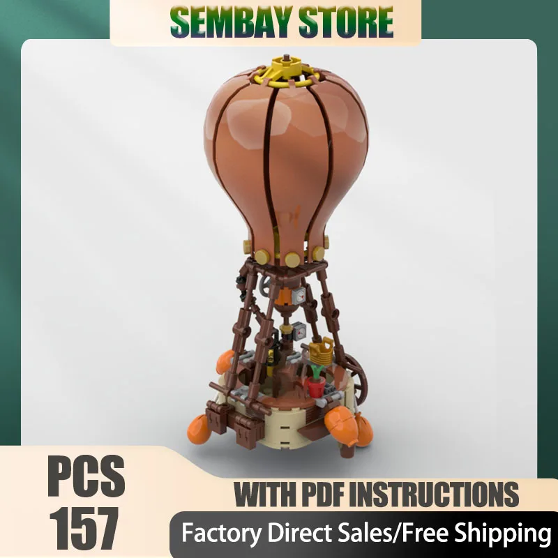 

Креативная серия Moc, строительные кирпичи, модульная модель воздушного шара, технологические блоки, рождественские игрушки «сделай сам», строительные подарки