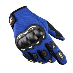 Guanti da moto Full Finger maschio protettivo Outdoor Rider dito lungo sport traspirante Racing Riding guanti mezze dita