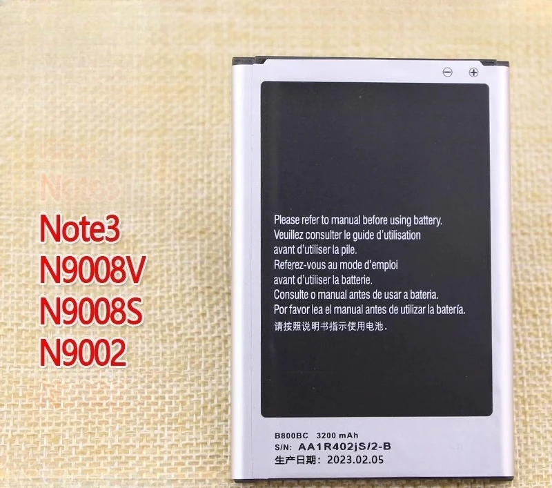 

For samsung noto3 mobile phone battery not3 nt3 genuine n9008v/s battery board n9002