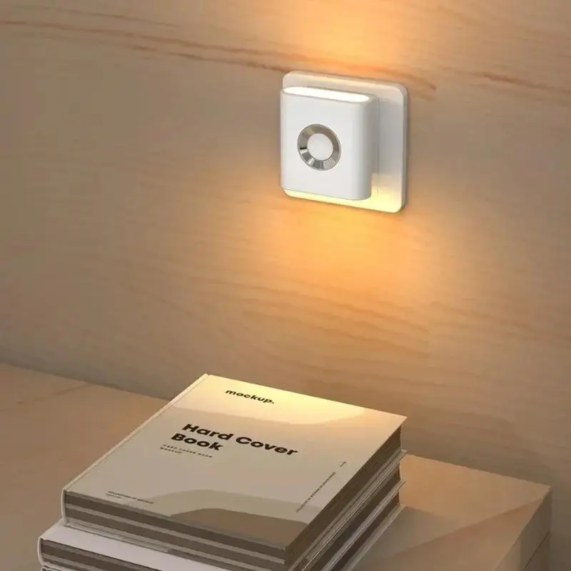 New EU Plug LED Motion Sensor Wall Lamp 120° Wide Angle Warm White Night Light For Stairs Bedrooms Hallways - Eye Protection