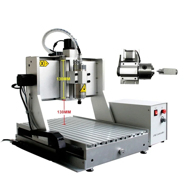 Roteador cnc 3040zh 3 eixos 4 eixos metal madeira gravura fresadora máquina de corte eixo resfriamento água 800w 1500w 2200w porta usb