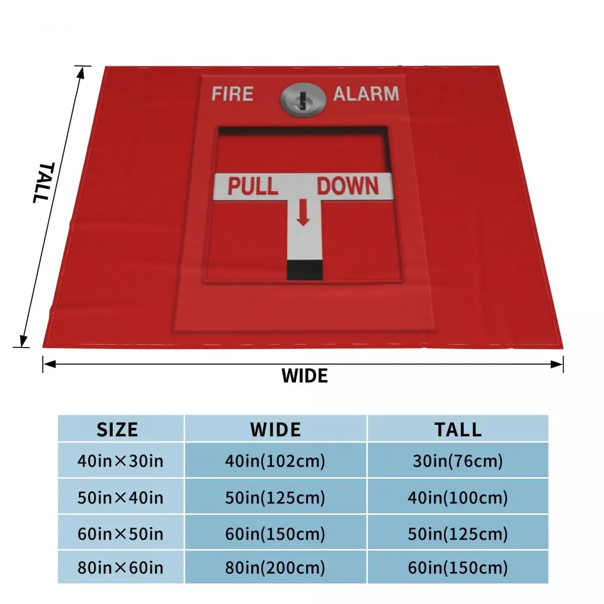 Fire Alarm Pull Station Throw Blanket Soft Beds For Baby Designers Blankets