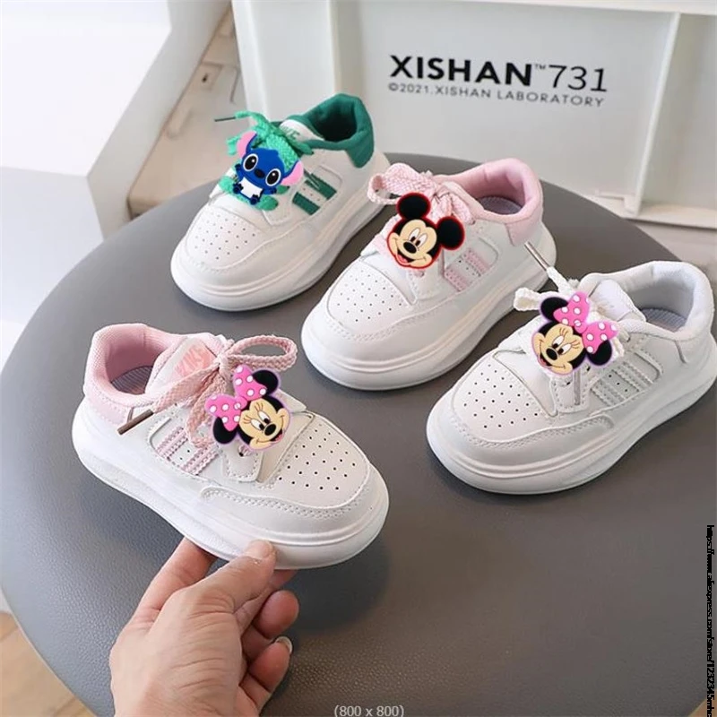 Mickey Minnie Children\'s Breathable Sneakers, Soft Bottom Casual Shoes, School Sports Sneakers, Boys Girls Spring Autumn