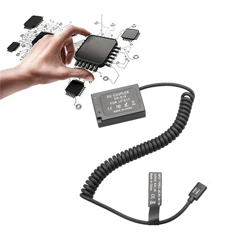 T85C -E18 LP-E17 -E18 الدمية مقرنة بطارية كاميرا محول ل 850D 800D 760D 750D 77D T6I T6S T7I X9I RP