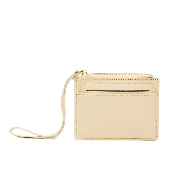 

2025 Slim Card Holder Women PU Leather Small Wallet Cute Coin Purse Mini Student Girl Portable