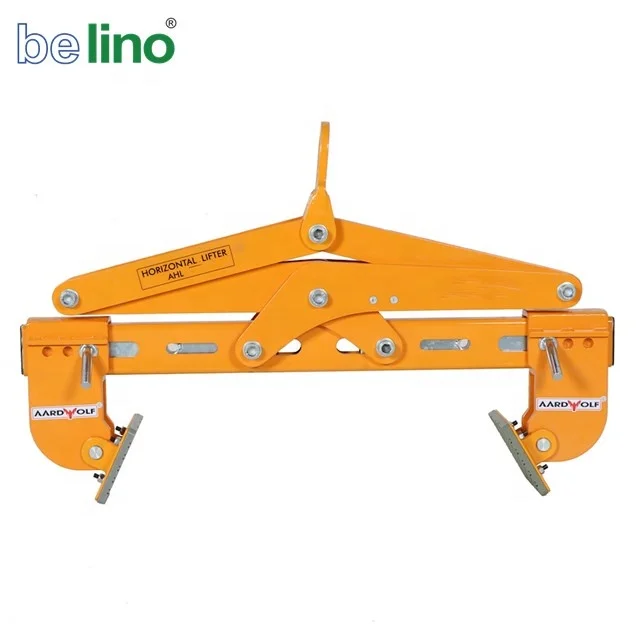 Horizontal stone lifting clamp carry clamp  for concrete block and natural stone with auto locks&unlocks load