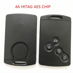 1/2/5pcs no logo 4 Button Car Key Smart Keyless Card 433MHz pcf7945 4A Chip for Renault Clio IV clio4 Captur key 2009-2017