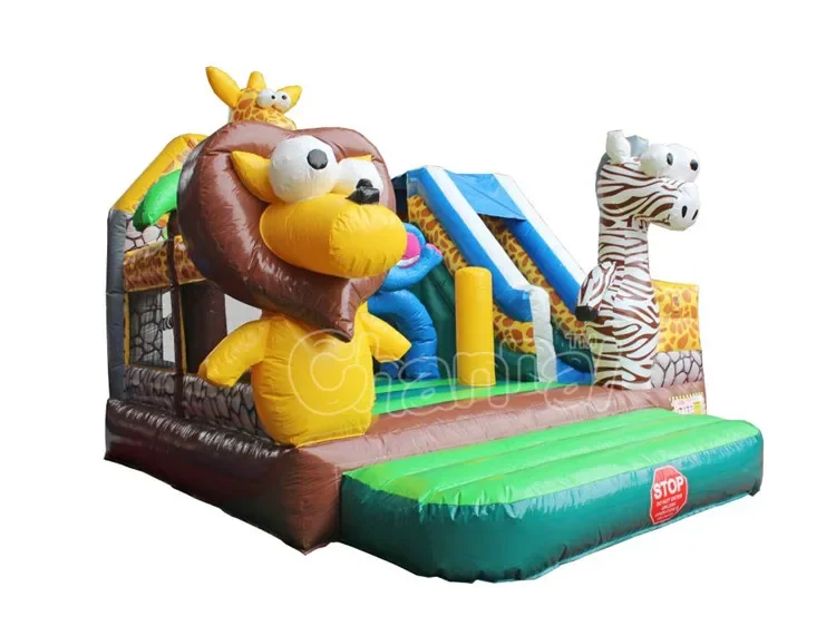 Animal Combo Inflatable Jumping Castle Commercial Outdoor Inflatable Bouncy Castle Slide Combo