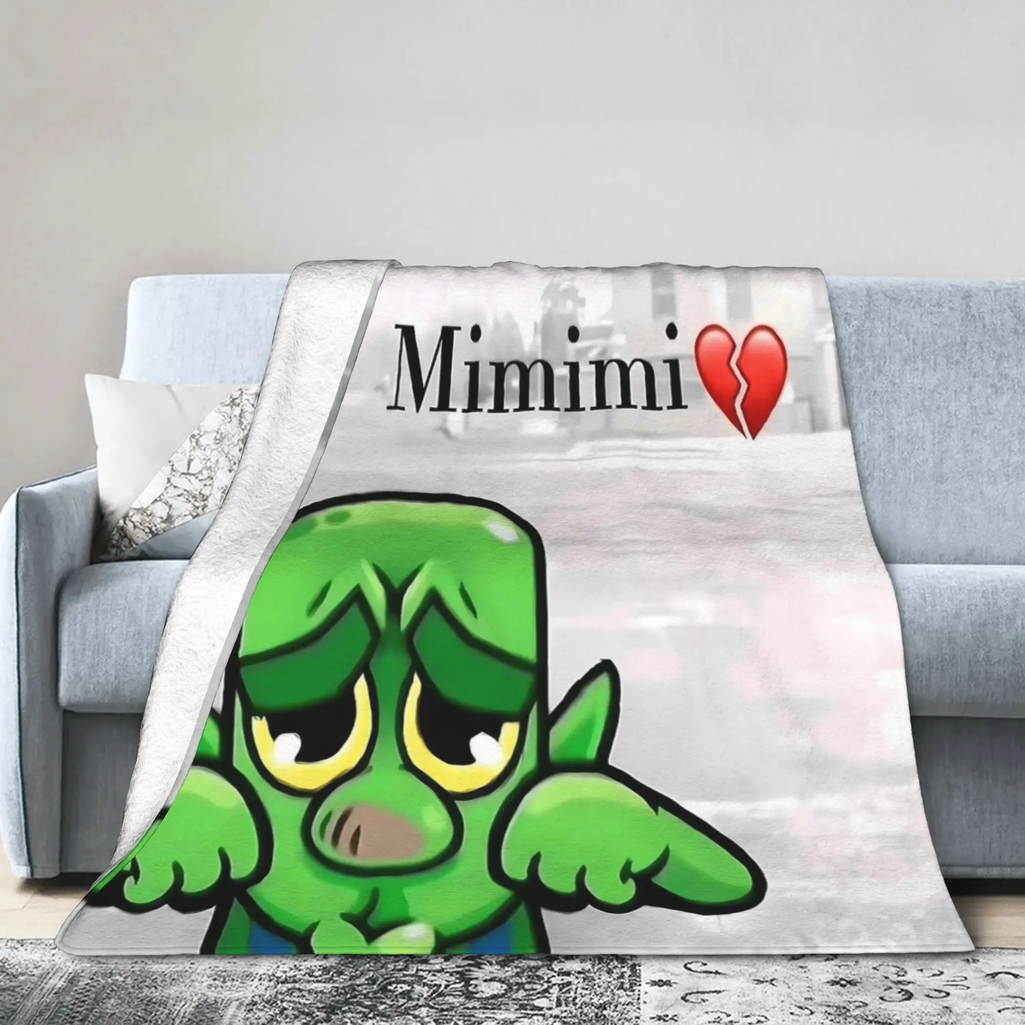 ميميمي البكاء عفريت الصدامات رويالز البطانيات الفانيلا ربيع الخريف متعددة الوظائف الدافئة رمي البطانيات للمنزل مكتب لحاف #5