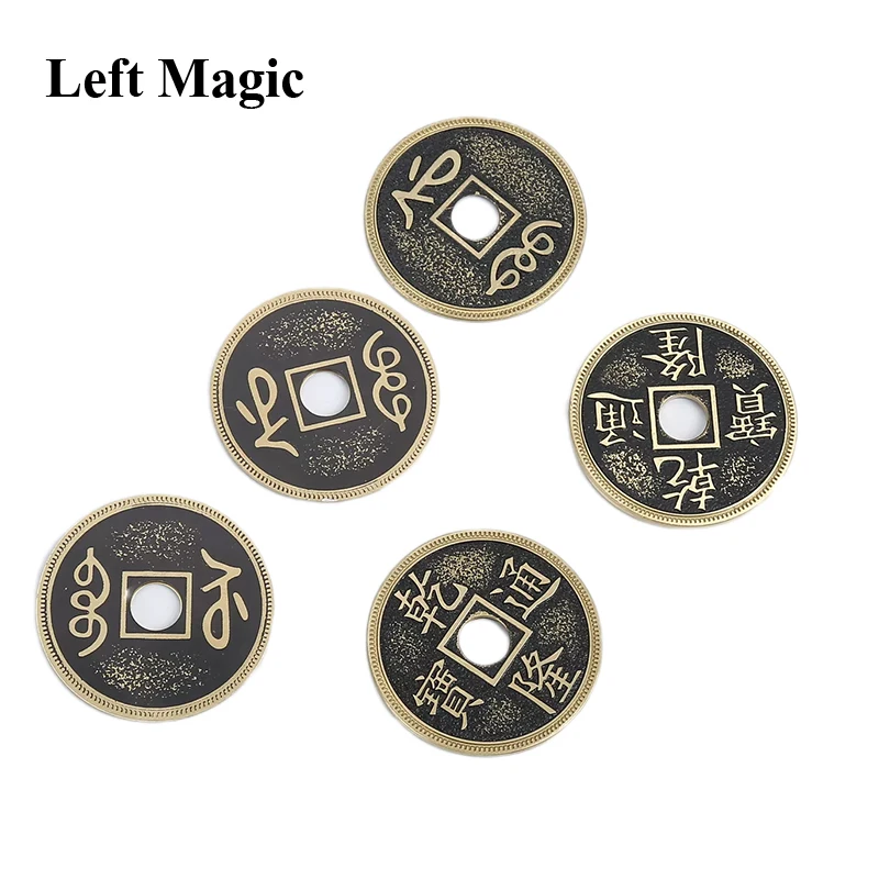 Phantom of Chinese Coins 2.0 Magic Tricks Coin  Appear Color Change Magia Magician Close Up Illusions Gimmicks Mentalism