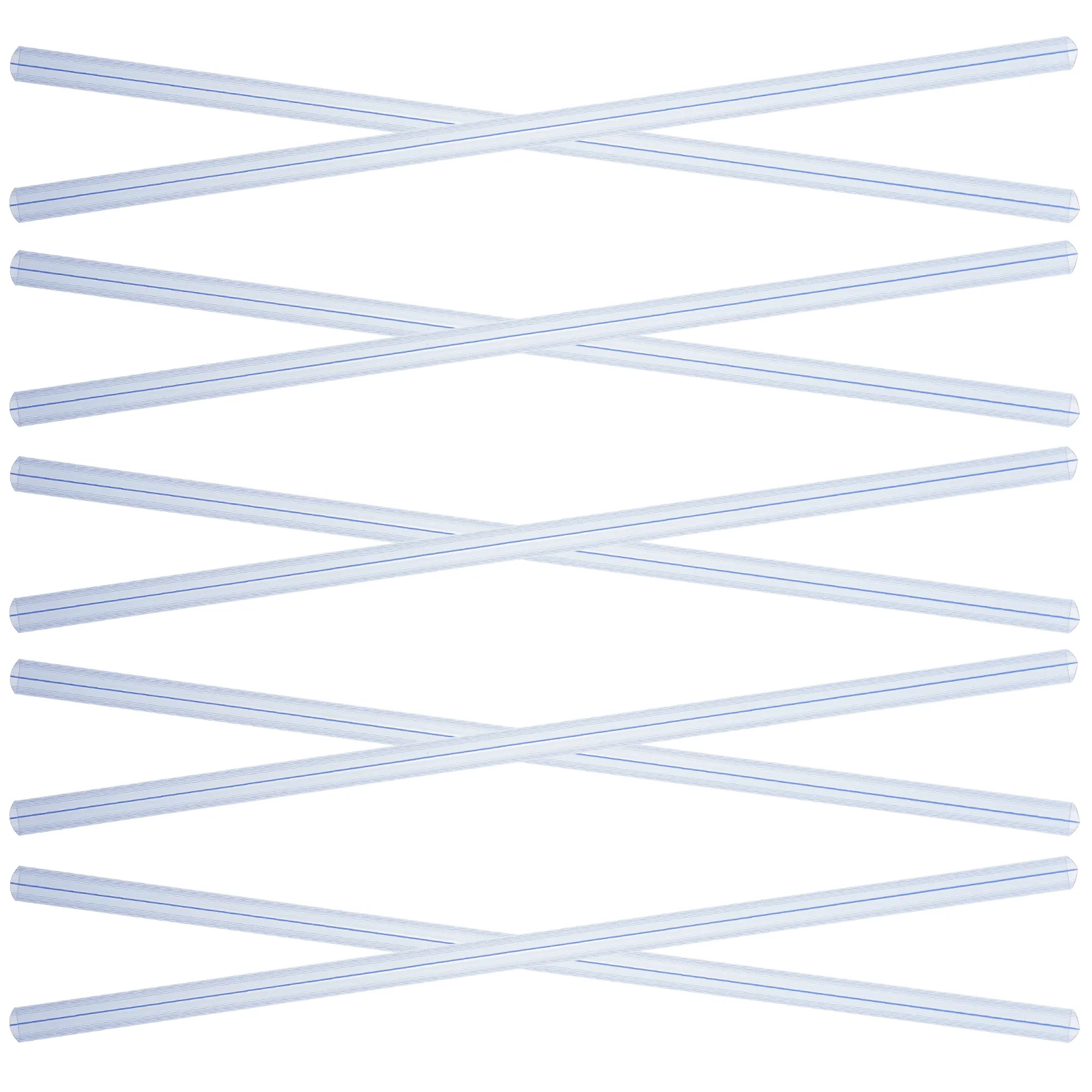 10 Pcs Transparent Slide Binders A4 Plastic Clips 308mm Pull Rod Strips for Loose Leaf Folder Office School Stationery