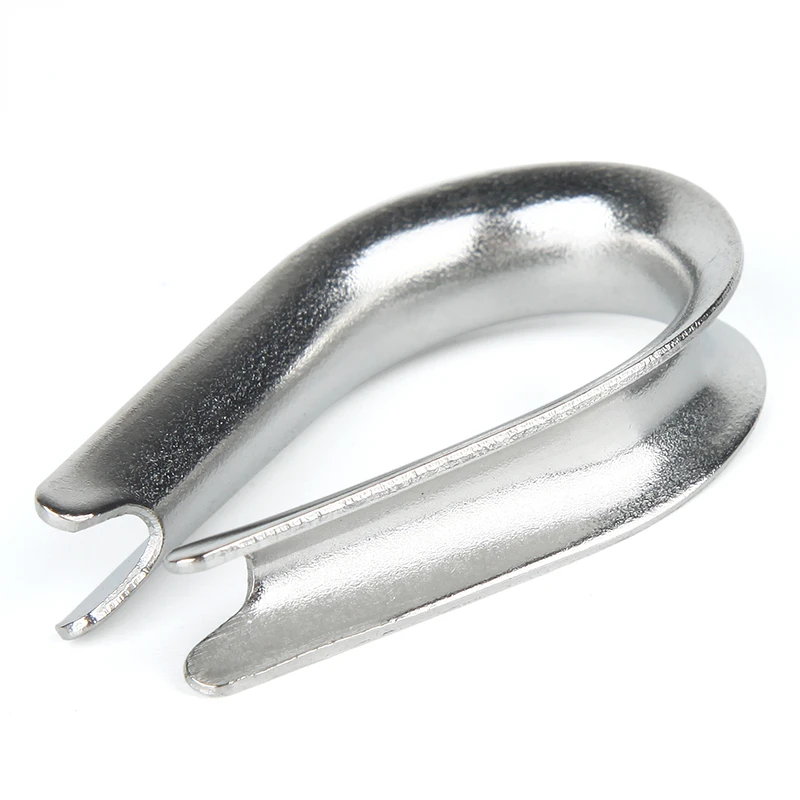 304 Stainless Steel Wire Rope Sleeve Ring Protective Sleeve Triangle Ting Boasting Chicken Heart Ring Wire Rope M2M4M5M6M8M16