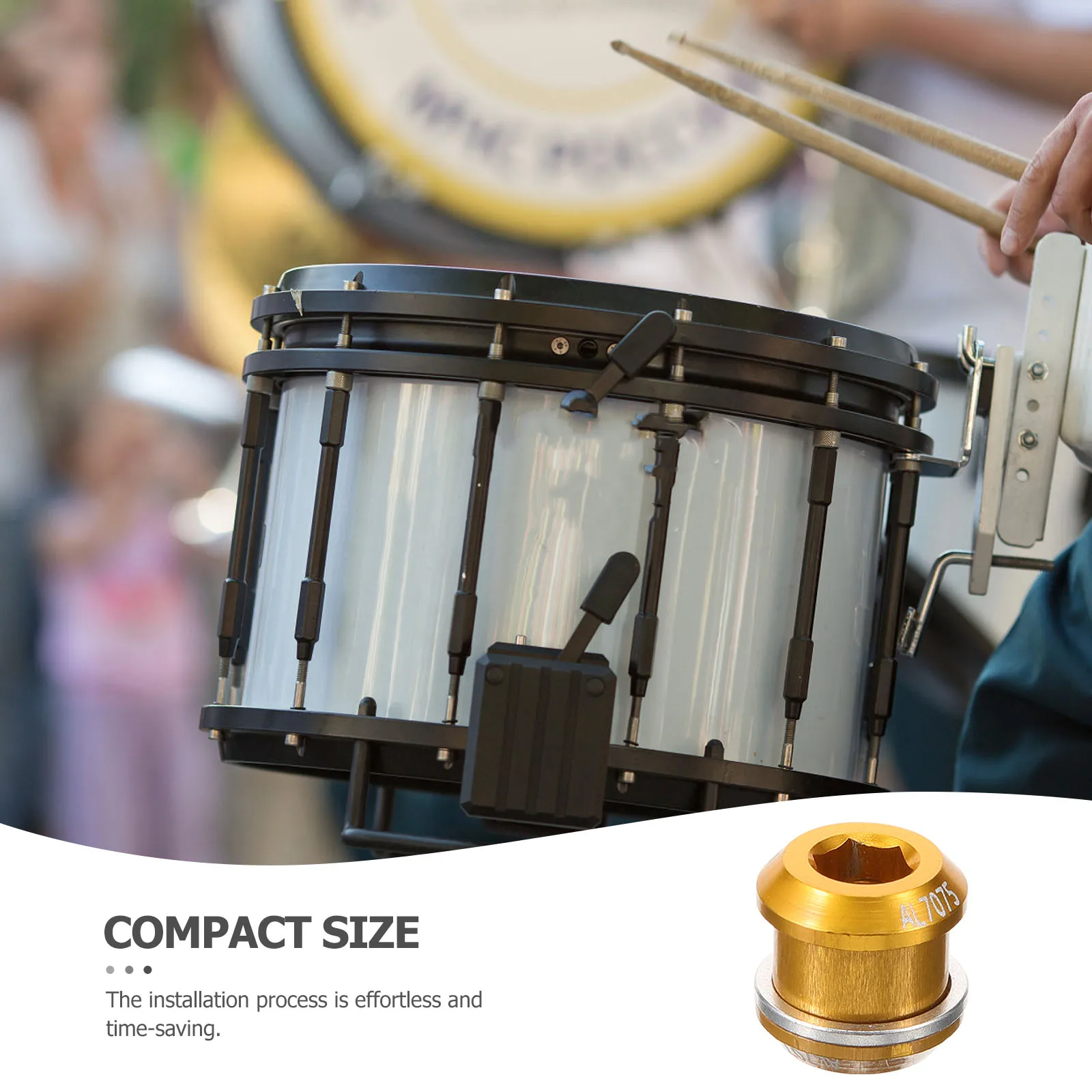 

Air Hole Screw Snare Drum Part Percussion Instrument Vent Metal for Bass Drums Aluminum Alloy Plug Musical