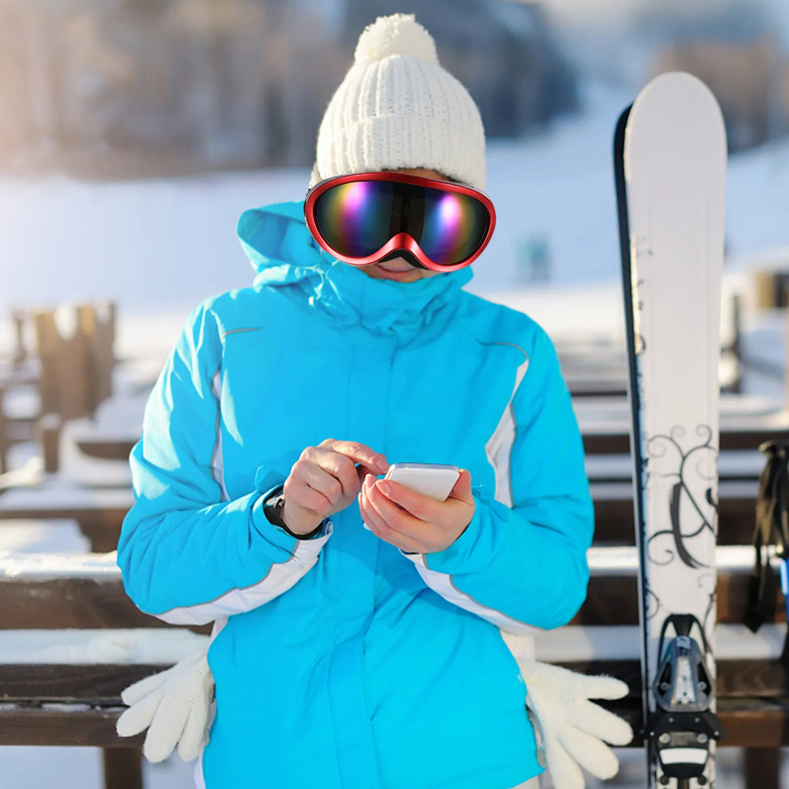 

Premium Ski Goggles for Men Women Unisex Outdoor Sports Eyewear Anti-Glare Cycling Mountaineering Skiing Protective Goggles