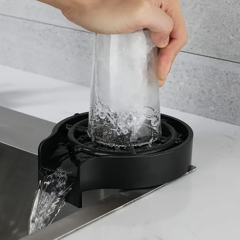 

Faucet Glass Cup Rinser For Kitchen Sink Bar Wine glass Rinser Coffee Pitcher Automatic Cup Washer Bottle Rinser Wash Cup Tool