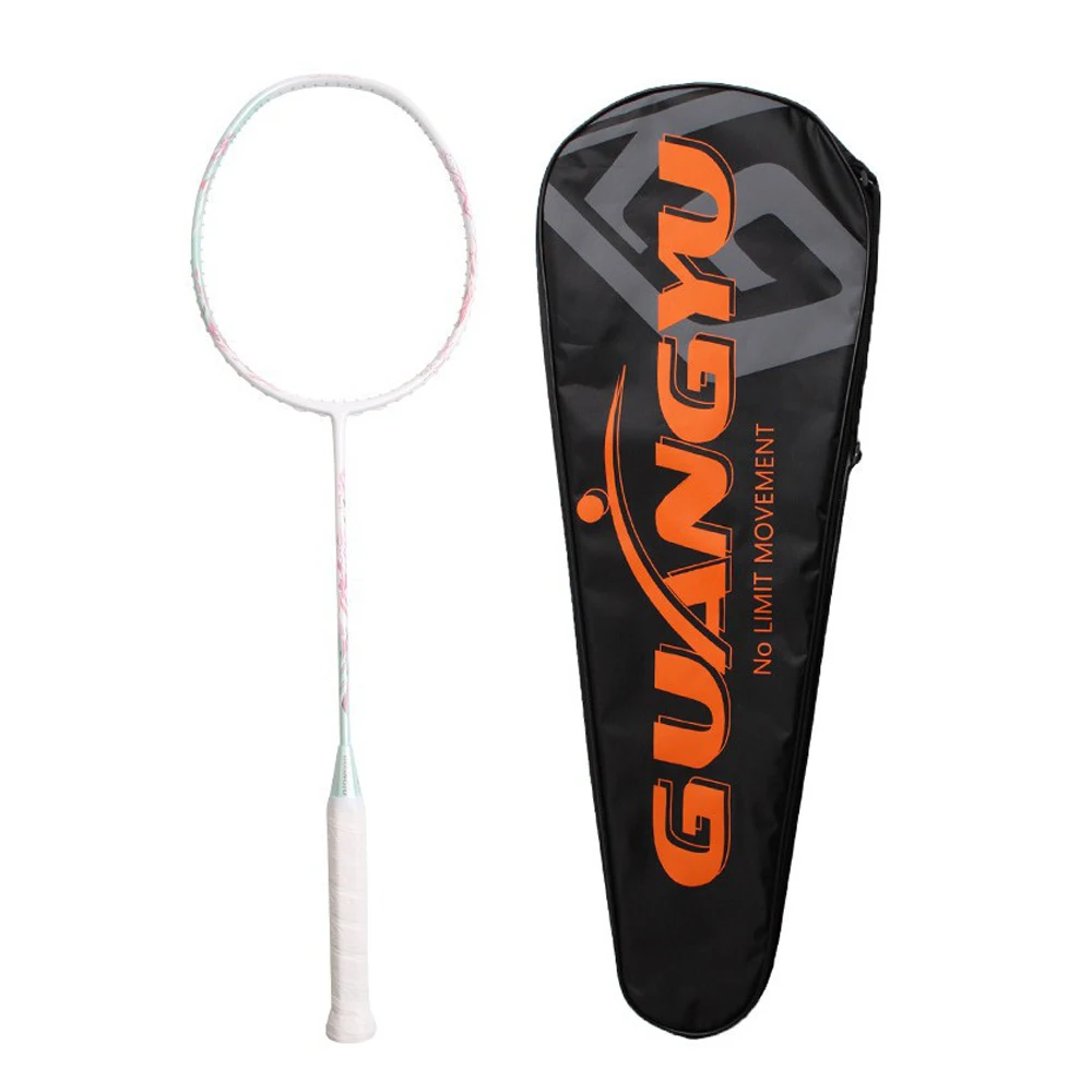 

GuangYu-Ultralight Carbon Fiber New Come Badminton Racket 6U 72g G5 Handle 30T High Modulus Graphite