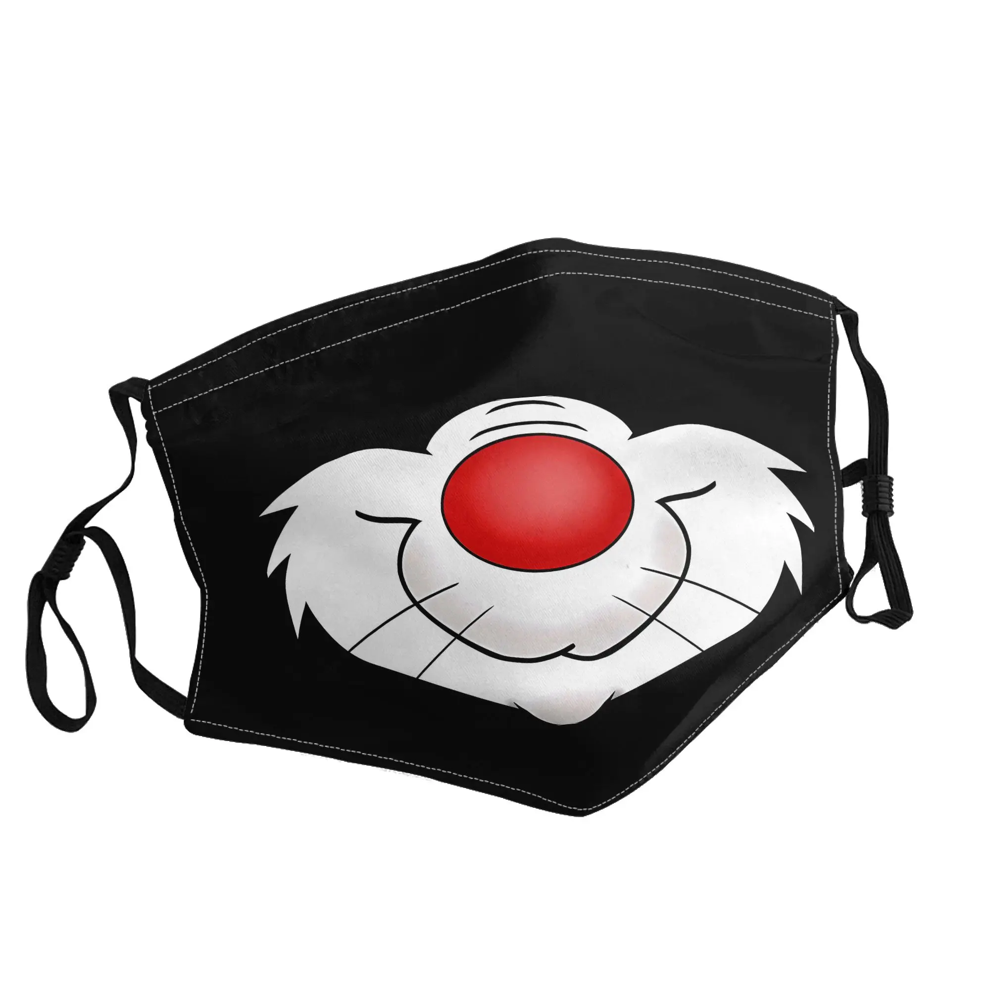 

Cartoon Cat Smile Mask Unisex Outdoor Fashion Printed