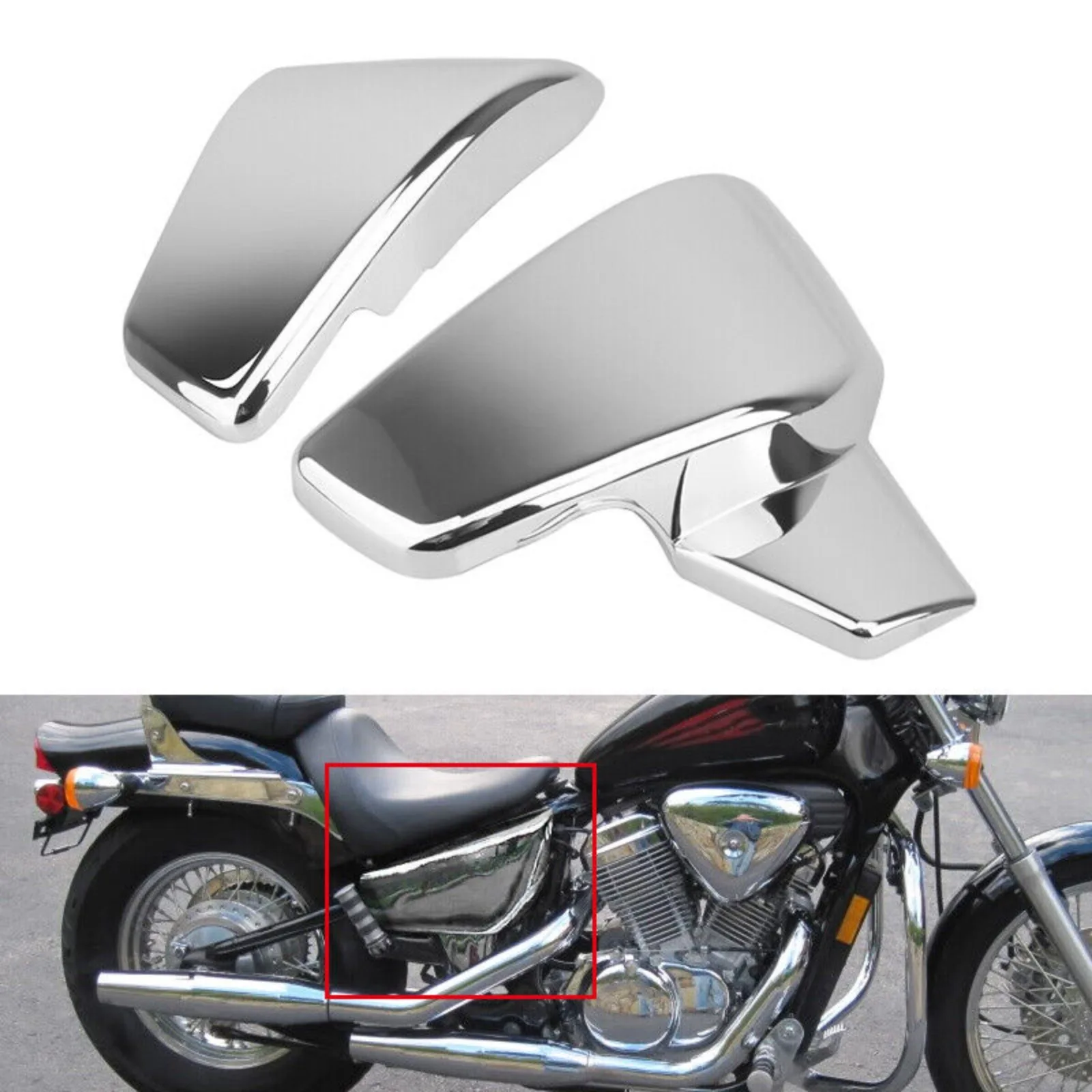 

Battery Side Fairing Cover For Honda Shadow VLX 600 VT600C VT600CD Deluxe 99-07