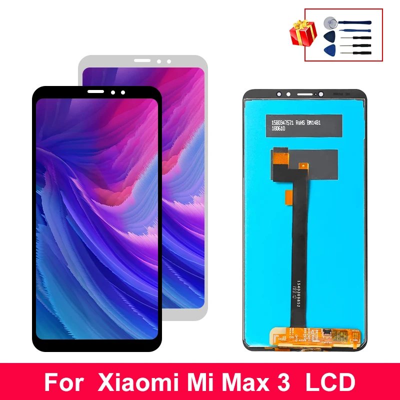 

6.9" For Xiaomi Max 3 LCD Display Screen Touch Digitizer Replace Assembly Parts For Xiaomi Max 3 LCD Replacement Accessories