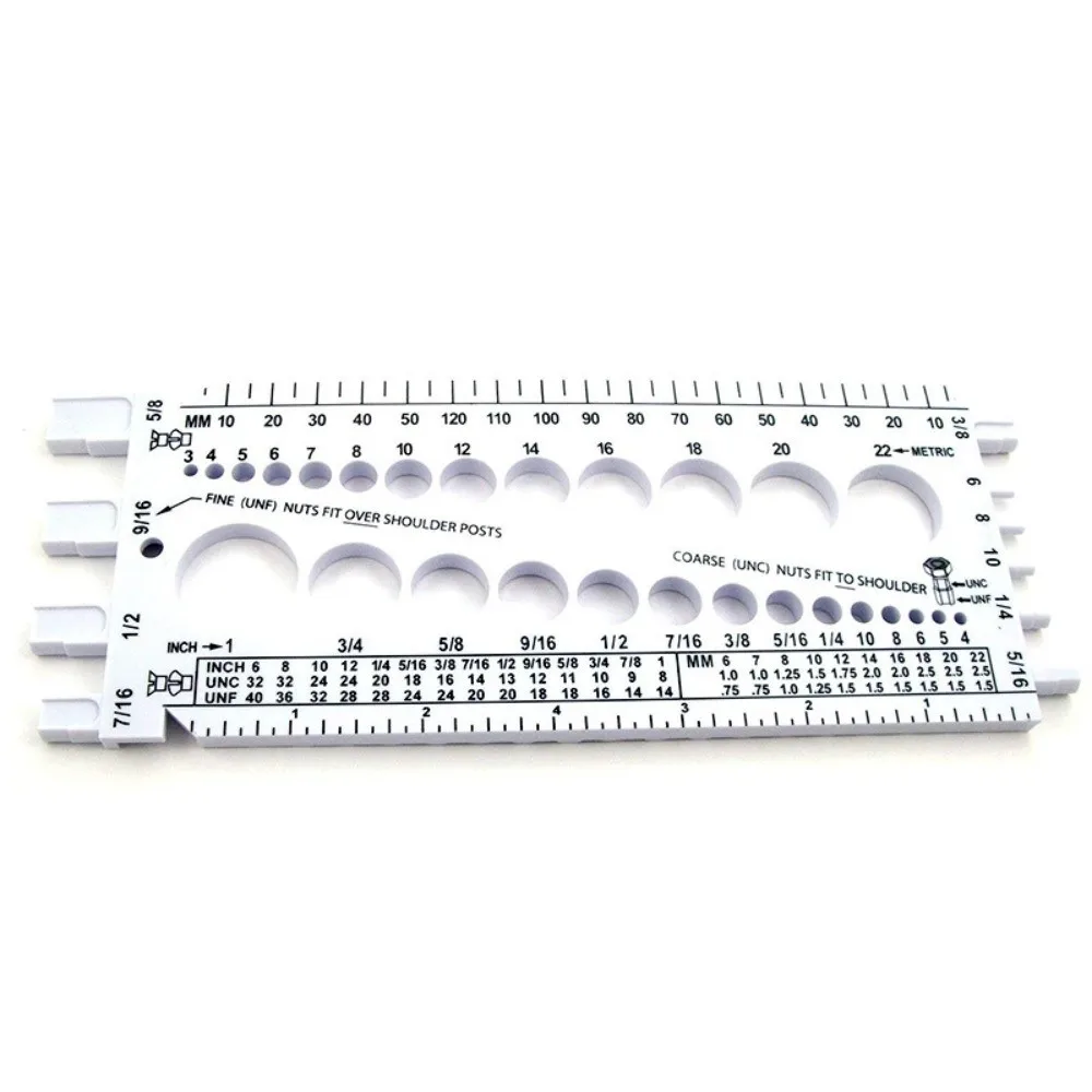 

Metric Size Nut Gauge Portable Male Female Gauge Bolt Gauges Imperial Standard Inch Metric Thread Measuring Tool Electric Drill