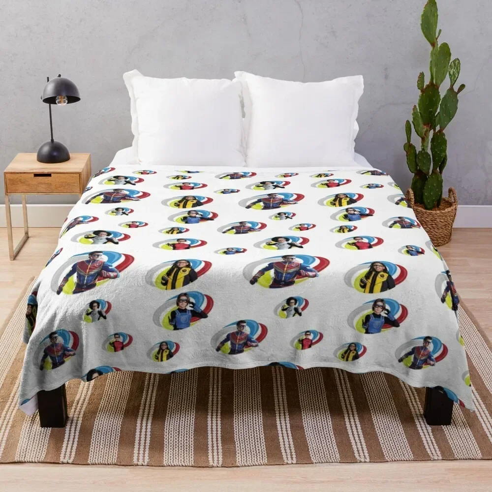 

Danger Force Logo Pattern Throw Blanket bed plaid Retros Summer Beddings Blankets