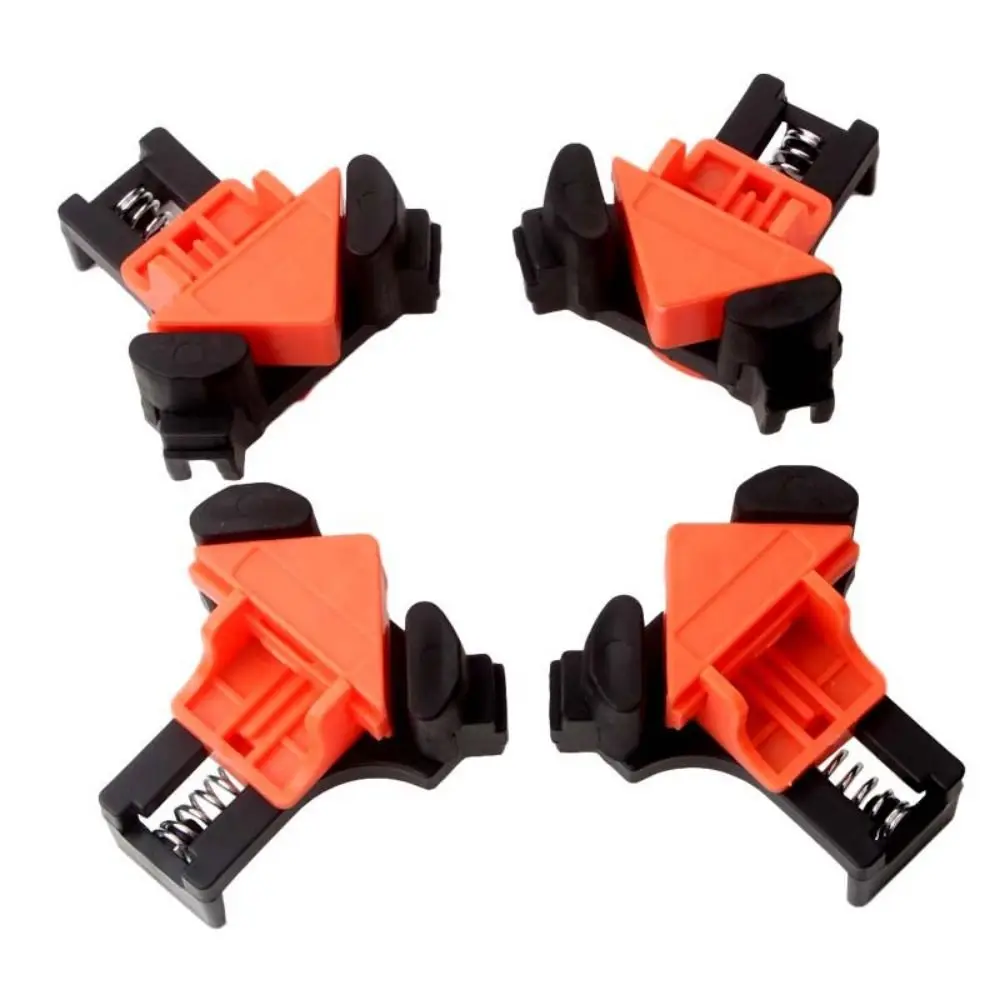 90 Degree Corner Clamps Positioning Fixture Quick Spring Angle Fixing Clips Durable Right Angle Woodworking Clamps Pipe Clamp