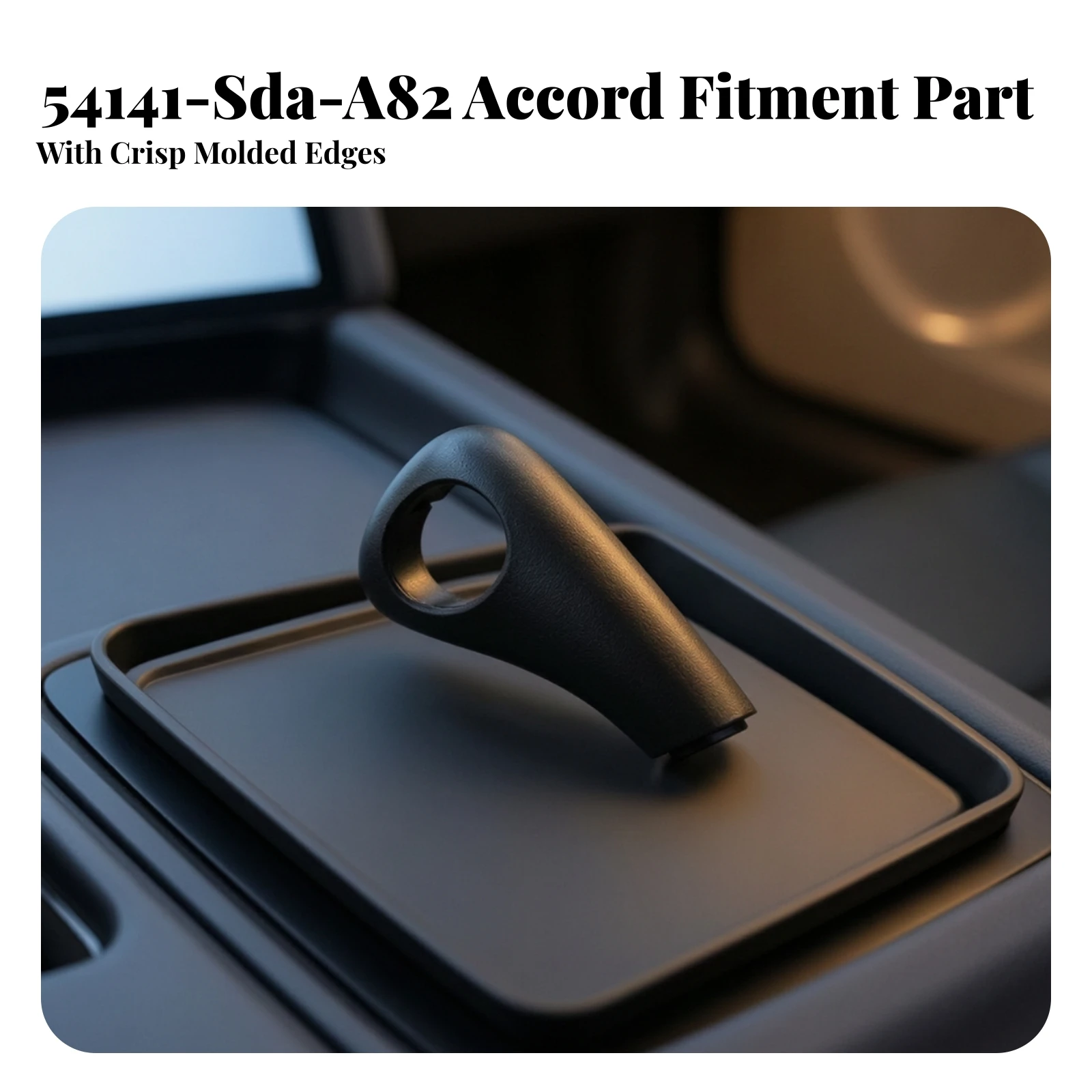 Gear Selector Button Side Cover Wear-Resistant Gear Selector Knob Head Trim Shifter Button Cover with Clip Tabs Molded Car Part