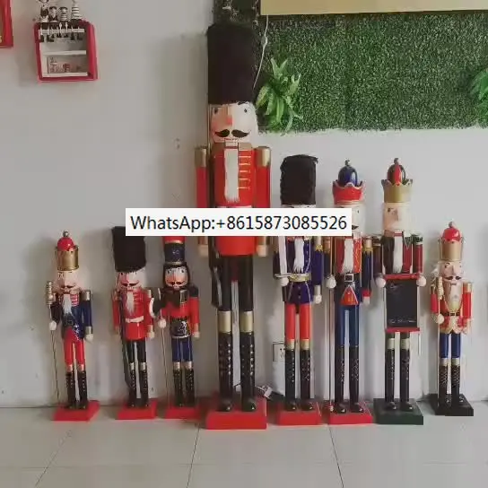 

Wooden Nutcracker Soldier Figurines Ornaments 90CM Nutcracker Puppet Desktop Crafts Kids Gifts Christmas HomeDecorations