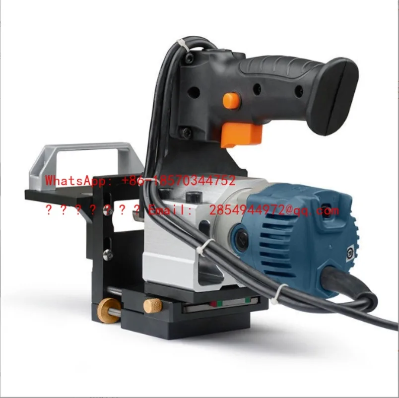 2-in-1 Slotting and Trimming Machine Bracket Side Hole Invisible Connector Clip Woodworking Tool for Furniture Cabinet