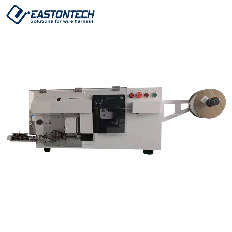 EW-1260 Cable Manufacturing Equipment 0.5-6mm2 Wire ID Printer Applicator Wire Cut Strip Machines With In-line Labeling System