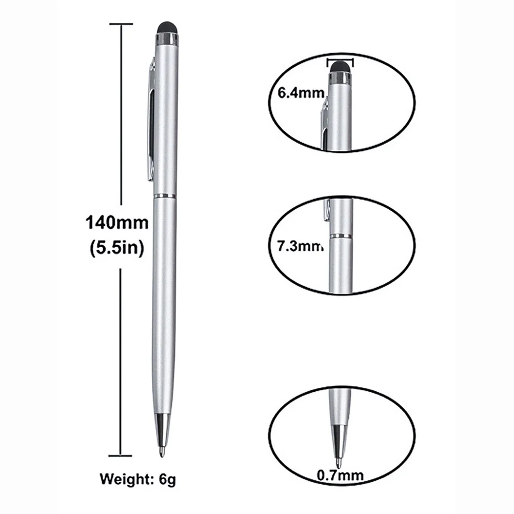 

12Pcs Stylus Ballpoint Pen Perfect Tool Drawing Playing Games Checking Email Note Taking Marking Documents Durable Practical