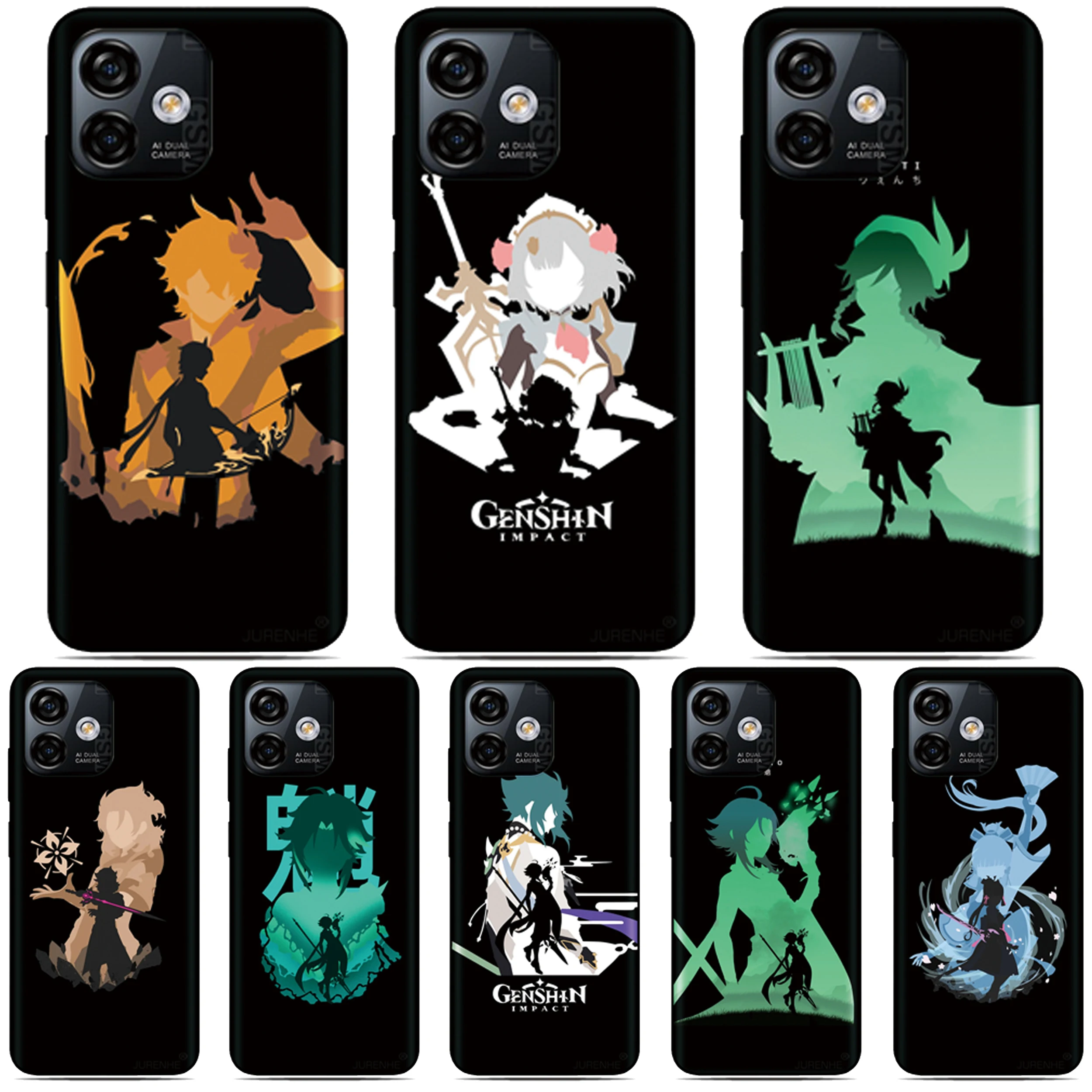 Anime Genshin Impact Phone Case For Ulefone Note 20 19 18 Ultra 10 12 13 14 15 16 17 Pro 13P 12P 11P 10P Silicone Back Cover