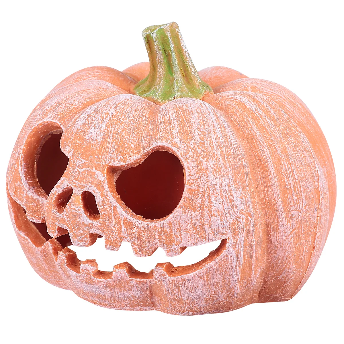 قسط اليقطين نمط الراتنج الزواحف مخبأ ديكور حديقة واقعية سهلة الاستخدام الزواحف إخفاء عش للسحالي الثعابين