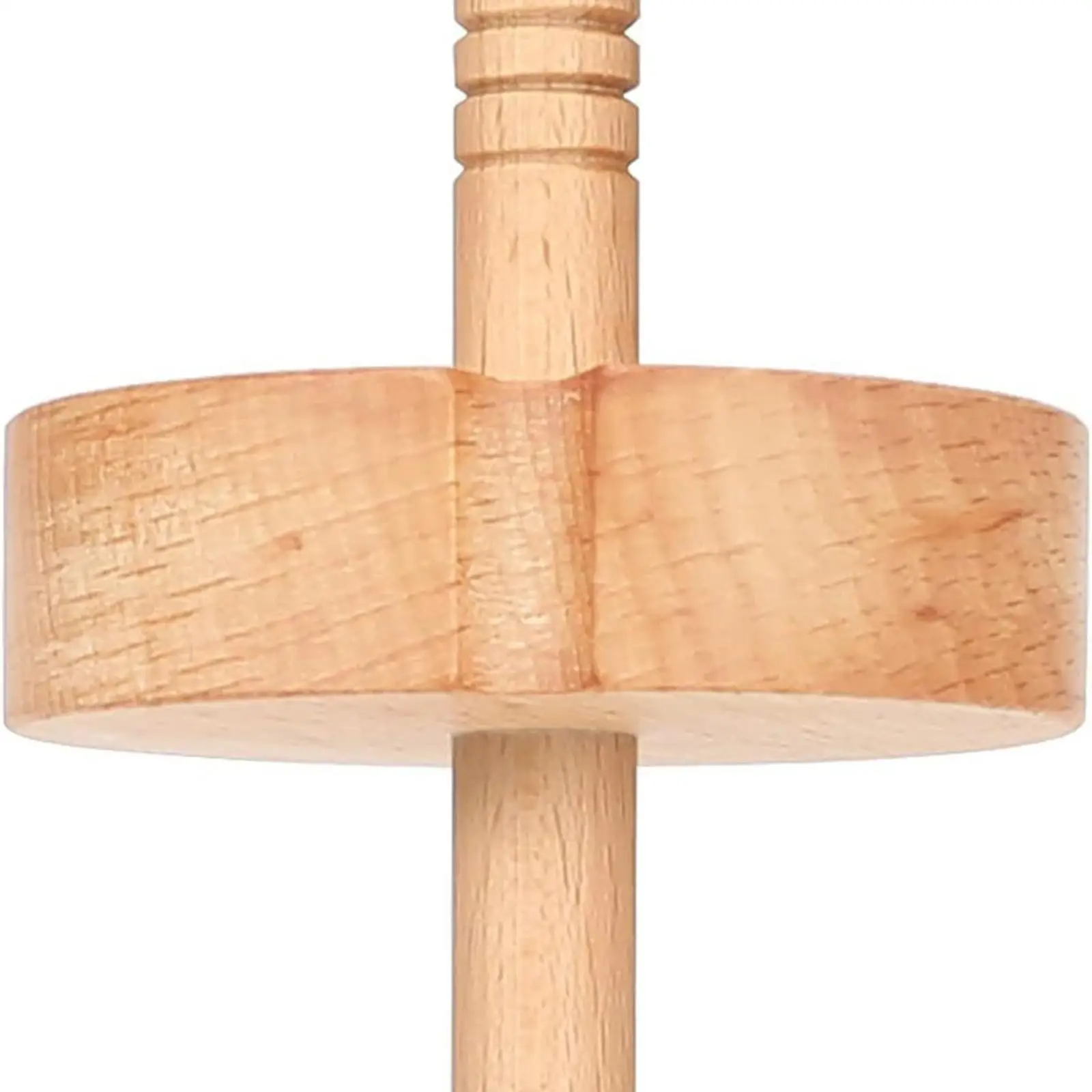 Enrouleur de fil à tête de filature, 32,5 cm, enrouleur de fil pratique en bois pour pompons, tricot et crochet, pour débutants