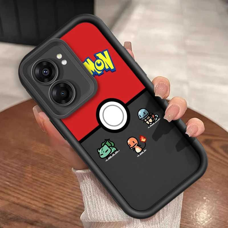 Мультяшный P-Покемон, лестница для глаз для OPPO Find X5 X3 A58 A57 A55 A53 A54 A92 A74 A78 A98 A16 A94 A76 A72