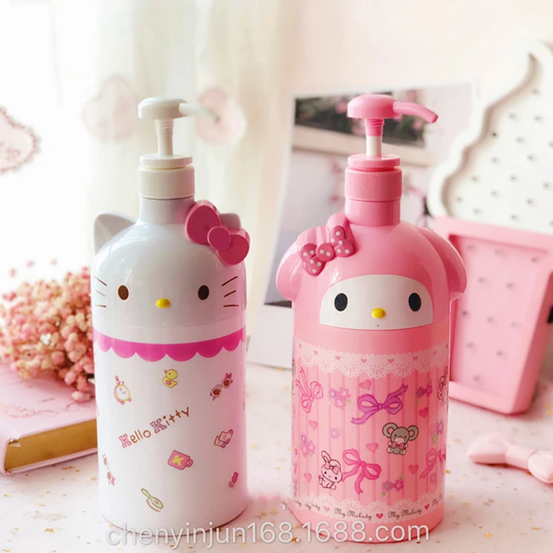 Sanrio Split Bottle Hello Kitty My Melody Shampoo Shower Gel Dispenser Bottle Travel Lotion Bottles Refillable Dispenser Bottle