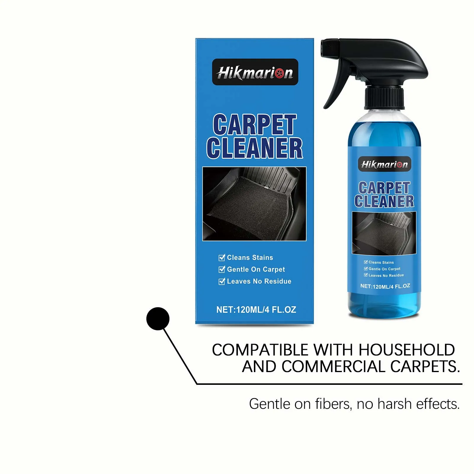 Car Carpet Foam Cleaner No Rinse Stain Remover For Car Floor Mat Upholstery Seat Interior Cleaning Spray