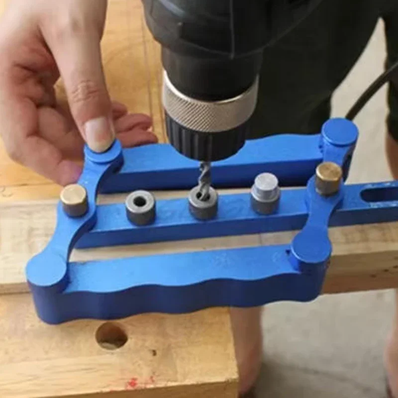 Woodworking Straight Hole Positioner Three in One Drilling Locator Portable Vertical Locators Manual Dowel Drilling Tools Set