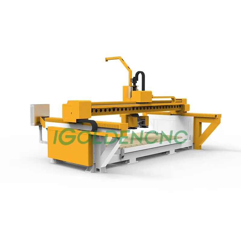 Exclusive Quartz Sink Making 5 Axis CNC Stone Bridge Saw Granite Cutting Hine With Camera